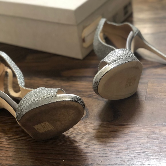 Gorgeous Jimmy Choo T Strap Lana Glitter 100 - Picture 3 of 6